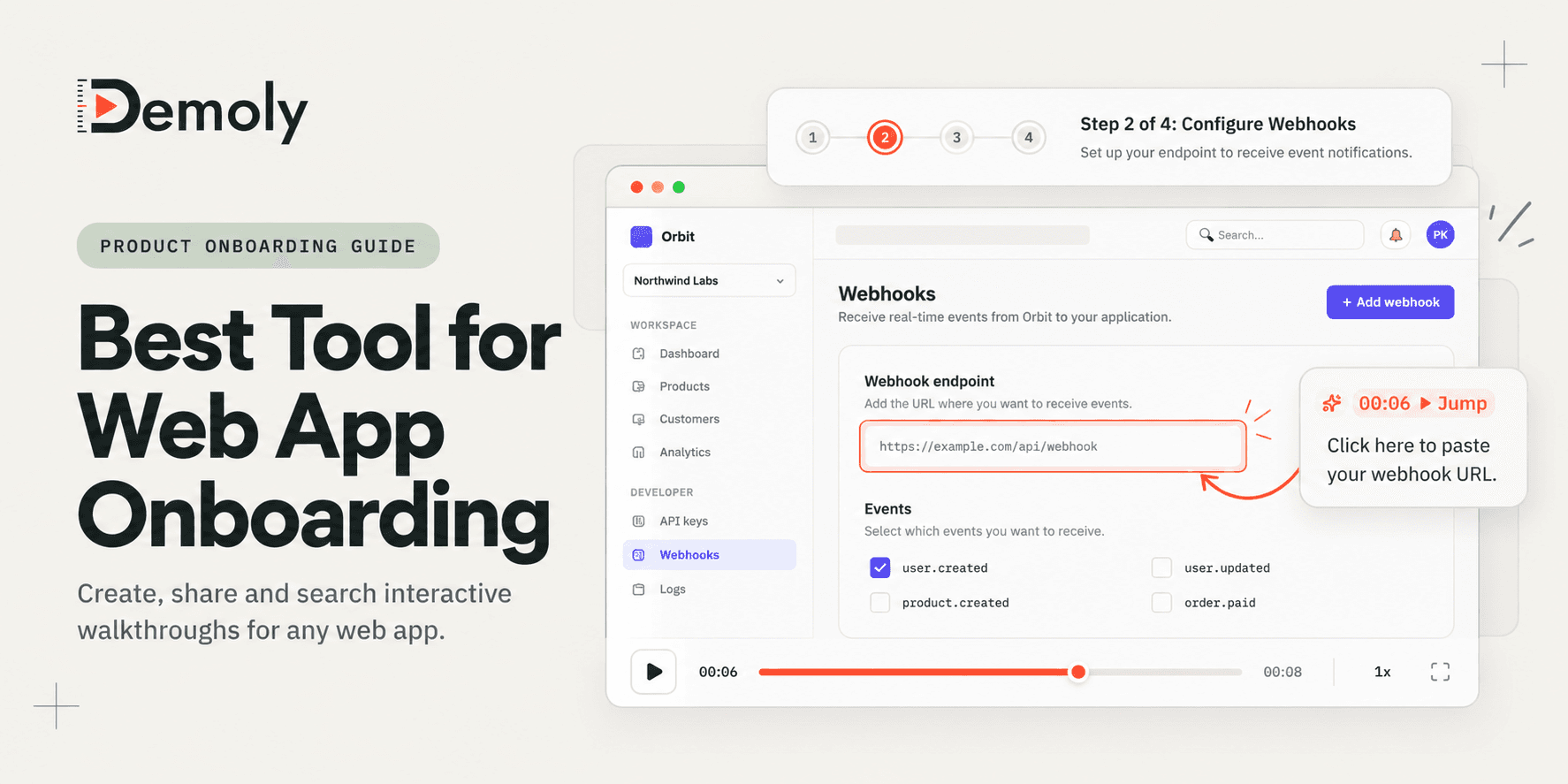 Best Tool for Web App Onboarding Walkthroughs