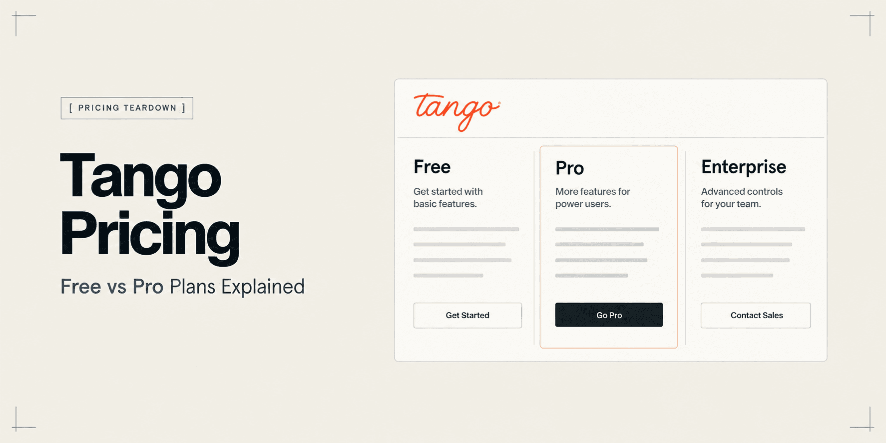 Tango Pricing: Free vs Pro Plans Explained