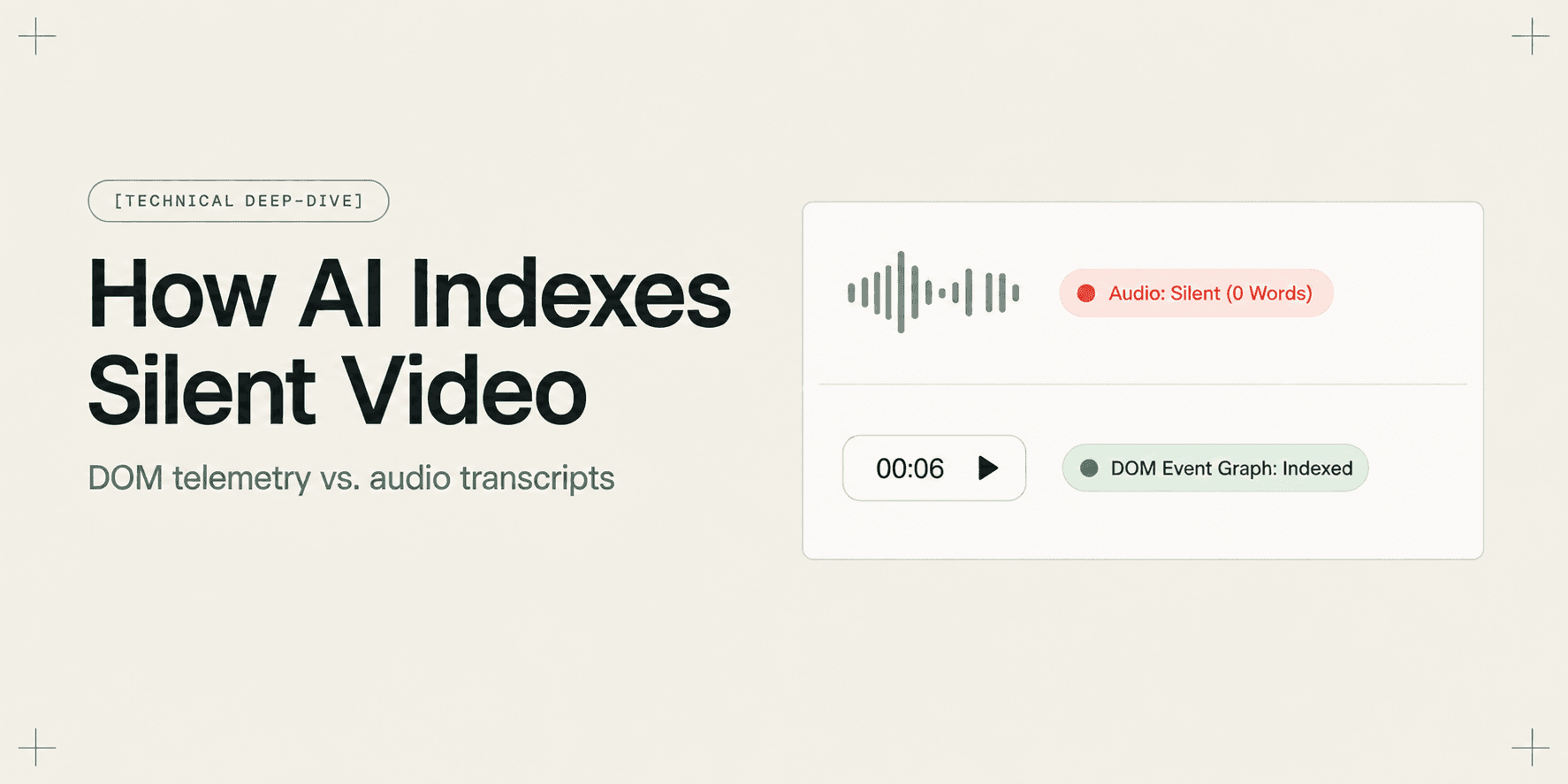 How AI Indexes a Silent Screen Recording
