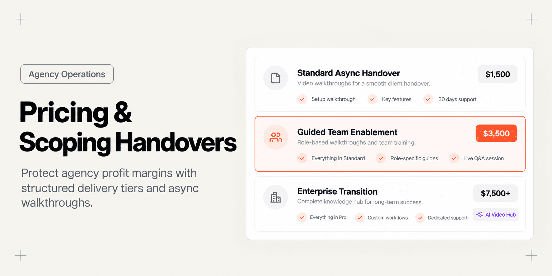 How to Price and Scope Client Handovers as an Agency