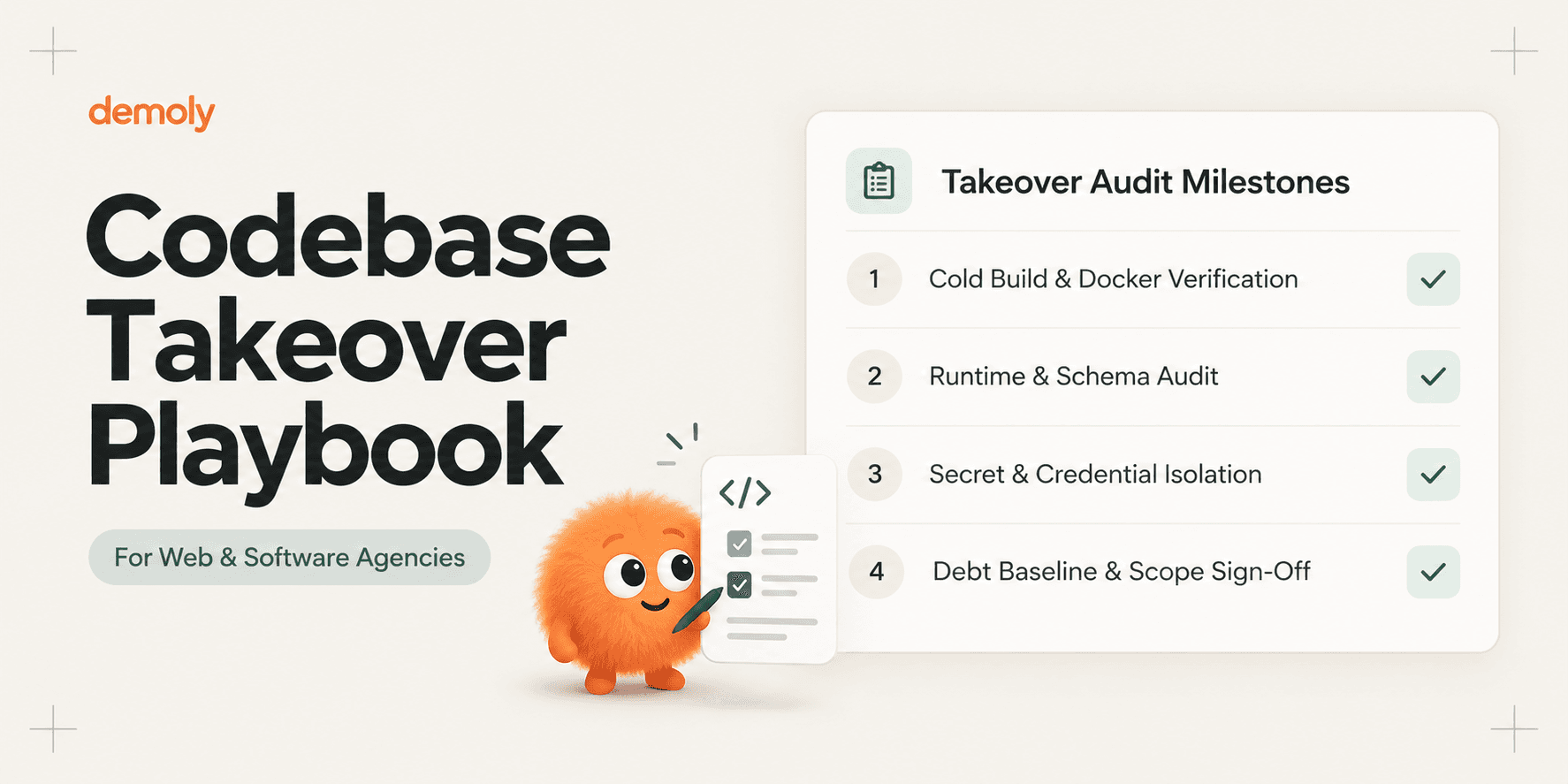 The Onboarding Playbook for Agencies Taking Over Someone Else's Codebase